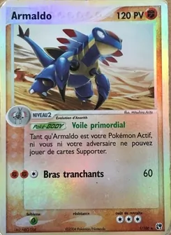 Carte Pokémon Armaldo 1 — EX Tempête de sable