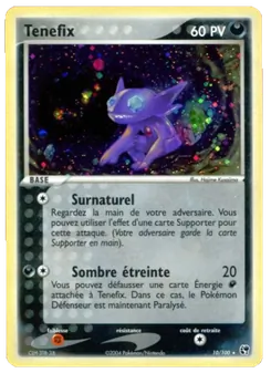 Carte Pokémon Ténéfix 10 — EX Tempête de sable