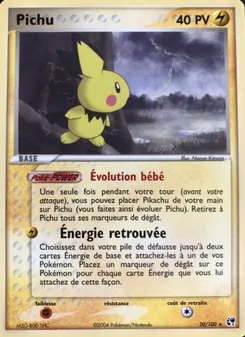 Carte Pokémon Pichu 20