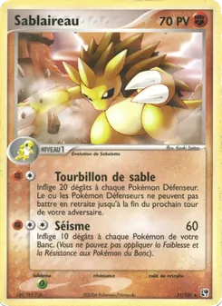 Carte Pokémon Sablaireau 21