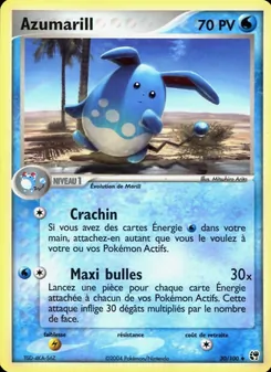 Carte Pokémon Azumarill 30 — EX Tempête de sable