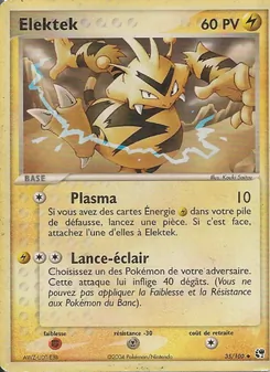 Carte Pokémon Elektek 35 — EX Tempête de sable