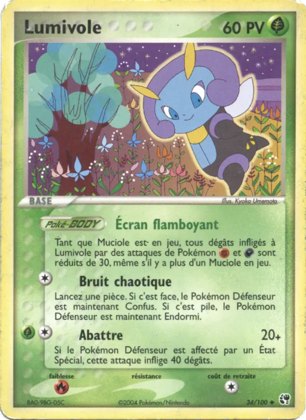 Carte Pokémon Lumivole 38/100 de l'extension EX Tempête de sable