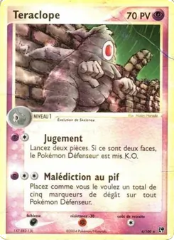 Carte Pokémon Téraclope 4 — EX Tempête de sable