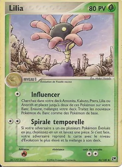 Carte Pokémon Lilia 42 — EX Tempête de sable