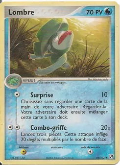 Carte Pokémon Lombre 46 — EX Tempête de sable
