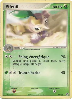 Carte Pokémon Pifeuil 48 — EX Tempête de sable