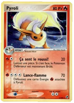 Carte Pokémon Pyroli 5 — EX Tempête de sable
