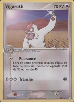 Carte Pokémon Vigoroth 52 — EX Tempête de sable