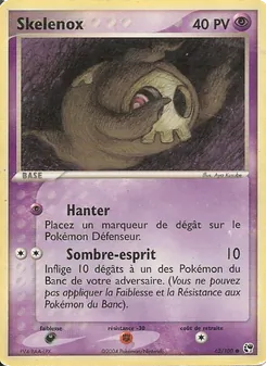 Carte Pokémon Skelénox 62 — EX Tempête de sable
