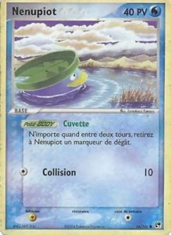 Carte Pokémon Nénupiot 66/100 de l'extension EX Tempête de sable