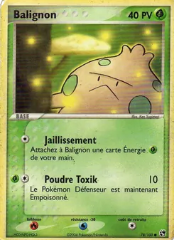 Carte Pokémon Balignon 78 — EX Tempête de sable