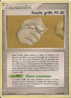 Carte Pokémon Fossile griffe 90 — EX Tempête de sable