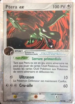 Carte Pokémon Ptera ex 94 — EX Tempête de sable