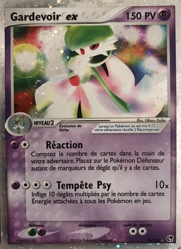 Carte Pokémon Gardevoir ex 96/100 de l'extension EX Tempête de sable