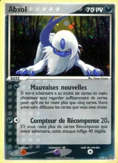 Carte Pokémon Absol 1 — EX Dragon