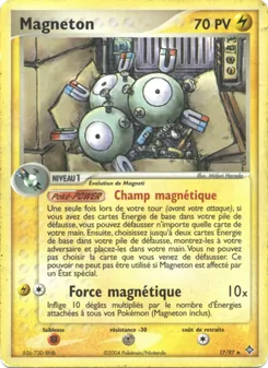 Carte Pokémon Magnéton 17 — EX Dragon