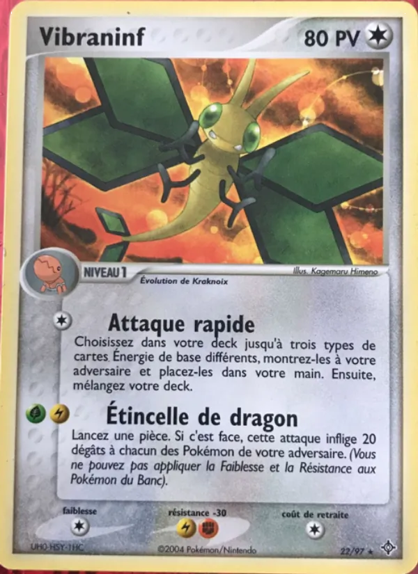 Carte Pokémon Vibraninf 22/97 de l'extension EX Dragon