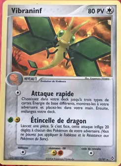 Carte Pokémon Vibraninf 22 — EX Dragon