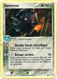 Carte Pokémon Foretress 28 — EX Dragon