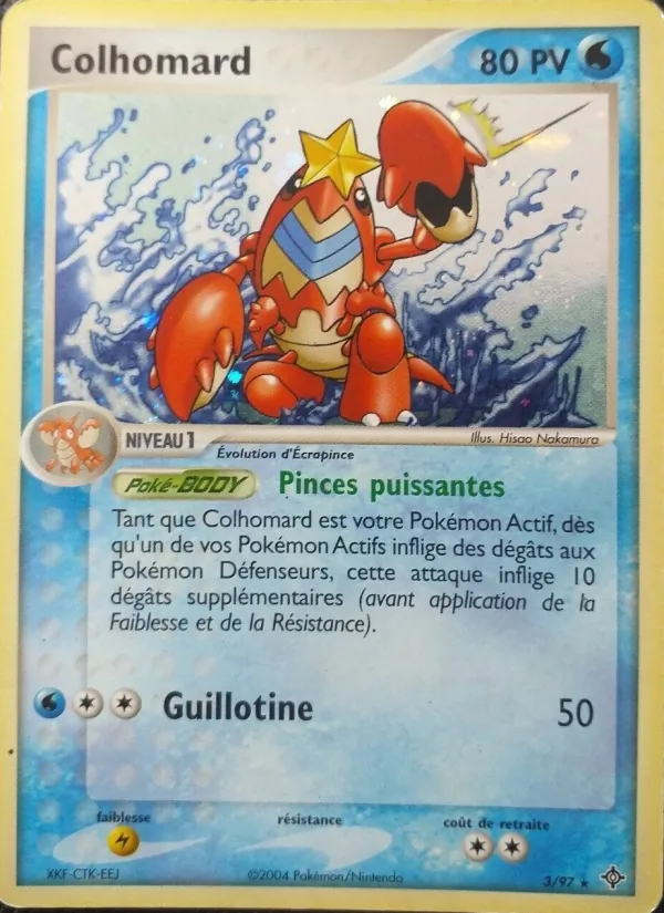Carte Pokémon Colhomard 3/97 de l'extension EX Dragon