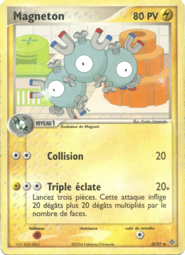 Carte Pokémon Magnéton 35/97 de l'extension EX Dragon
