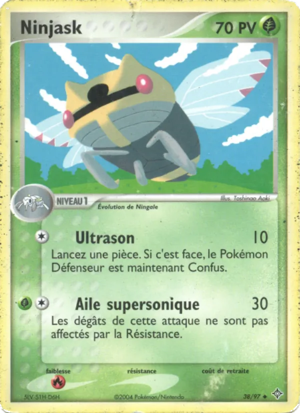 Carte Pokémon Ninjask 38/97 de l'extension EX Dragon
