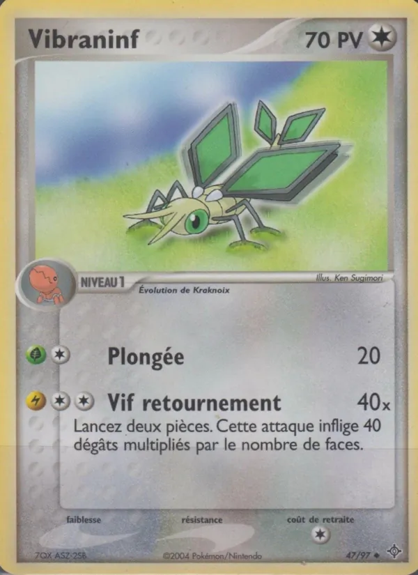 Carte Pokémon Vibraninf 47/97 de l'extension EX Dragon