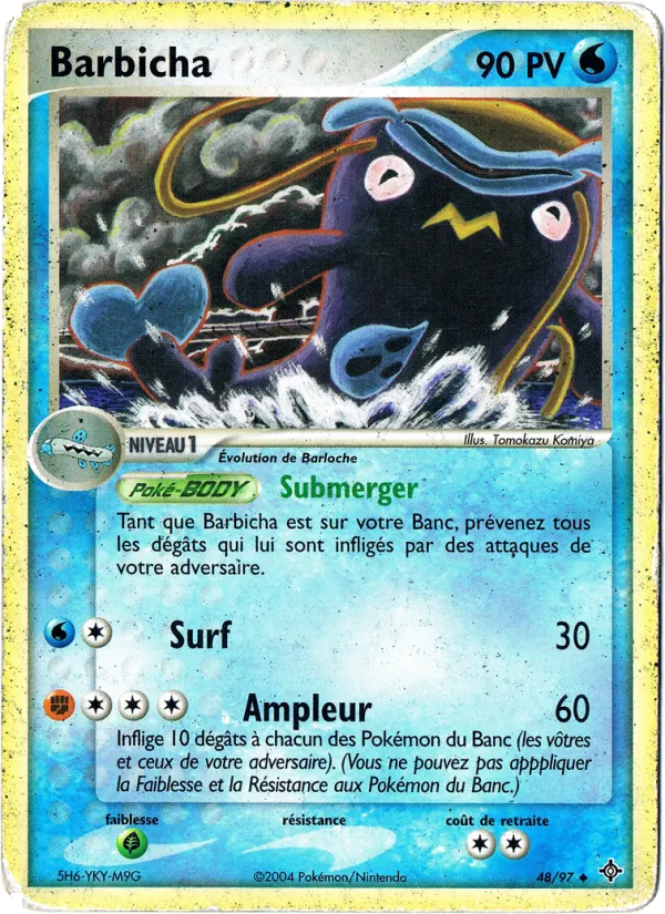 Carte Pokémon Barbicha 48/97 de l'extension EX Dragon