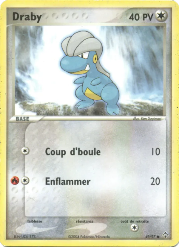 Carte Pokémon Draby 49/97 de l'extension EX Dragon