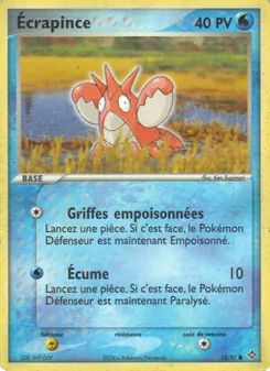 Carte Pokémon Écrapince 52 — EX Dragon