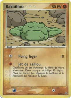 Carte Pokémon Racaillou 55 — EX Dragon