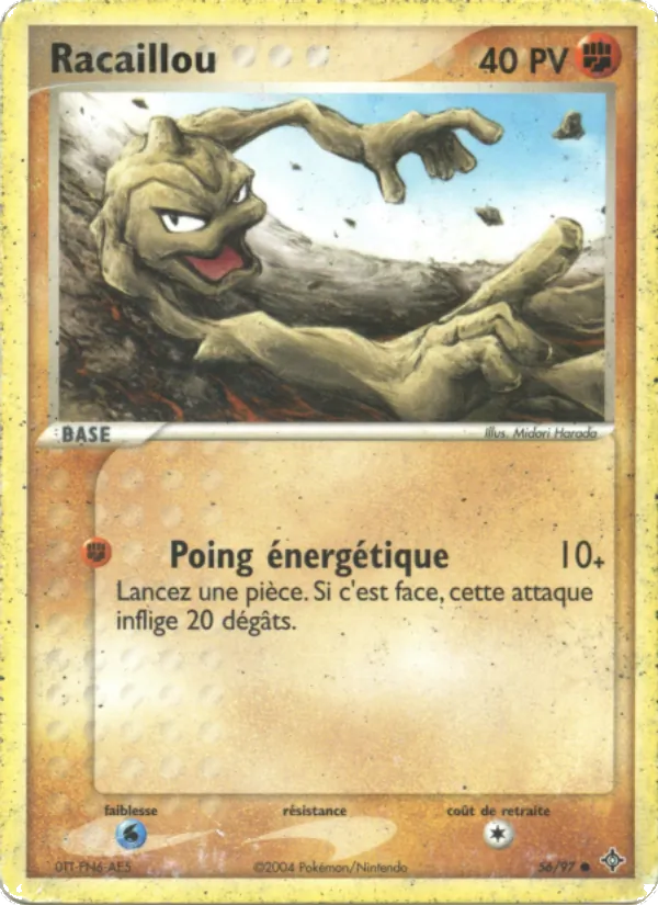 Carte Pokémon Racaillou 56/97 de l'extension EX Dragon