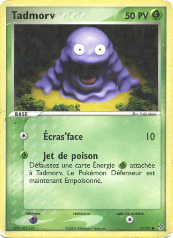 Carte Pokémon Tadmorv 57/97 de l'extension EX Dragon