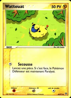 Carte Pokémon Wattouat 64 — EX Dragon