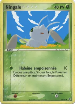 Carte Pokémon Ningale 66 — EX Dragon