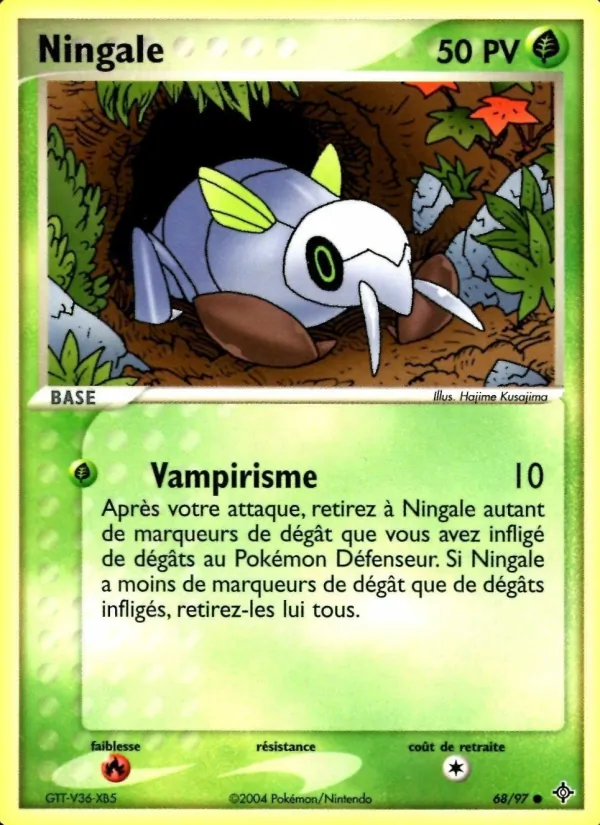 Carte Pokémon Ningale 68/97 de l'extension EX Dragon
