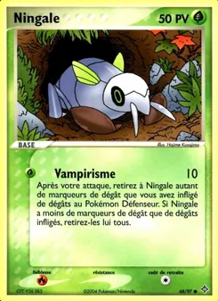 Carte Pokémon Ningale 68 — EX Dragon