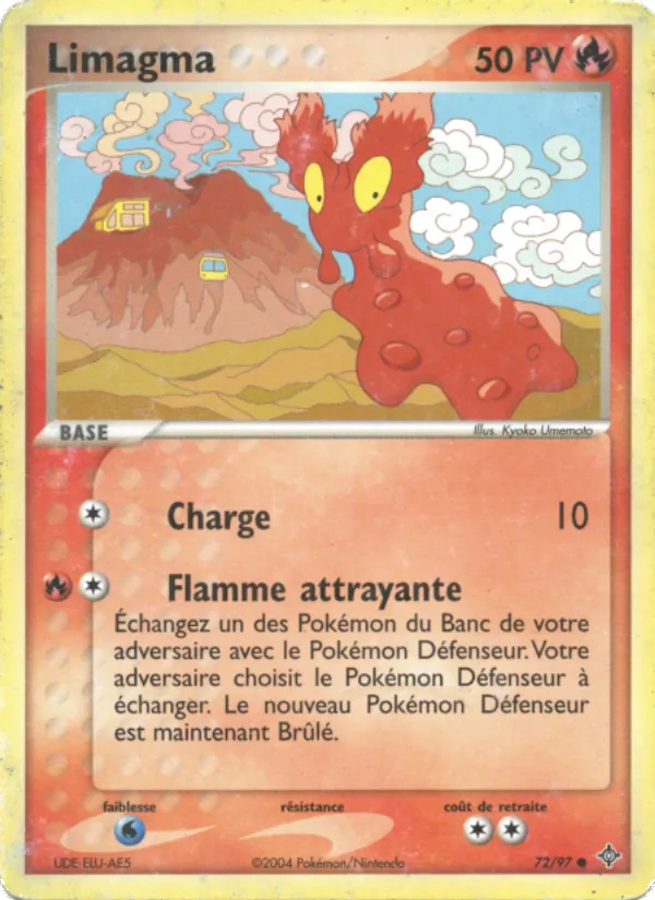 Carte Pokémon Limagma 72/97 de l'extension EX Dragon