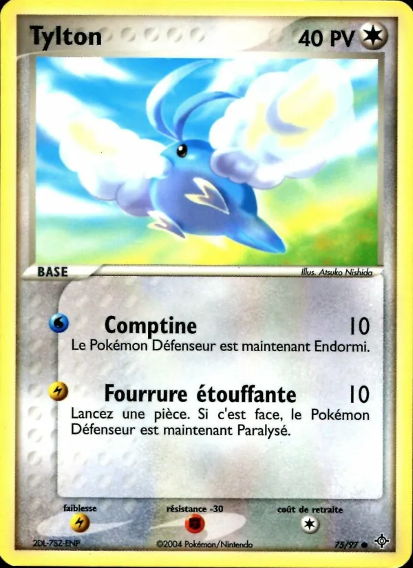 Carte Pokémon Tylton 75/97 de l'extension EX Dragon