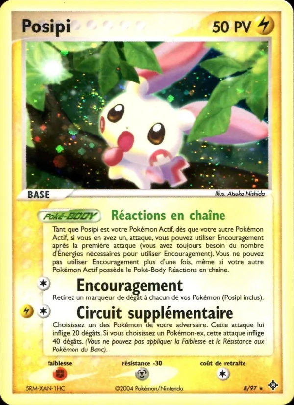 Carte Pokémon Posipi 8/97 de l'extension EX Dragon