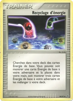 Carte Pokémon Recyclage d'énergie 84 — EX Dragon