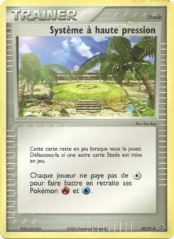 Carte Pokémon Système à haute pression 85 — EX Dragon