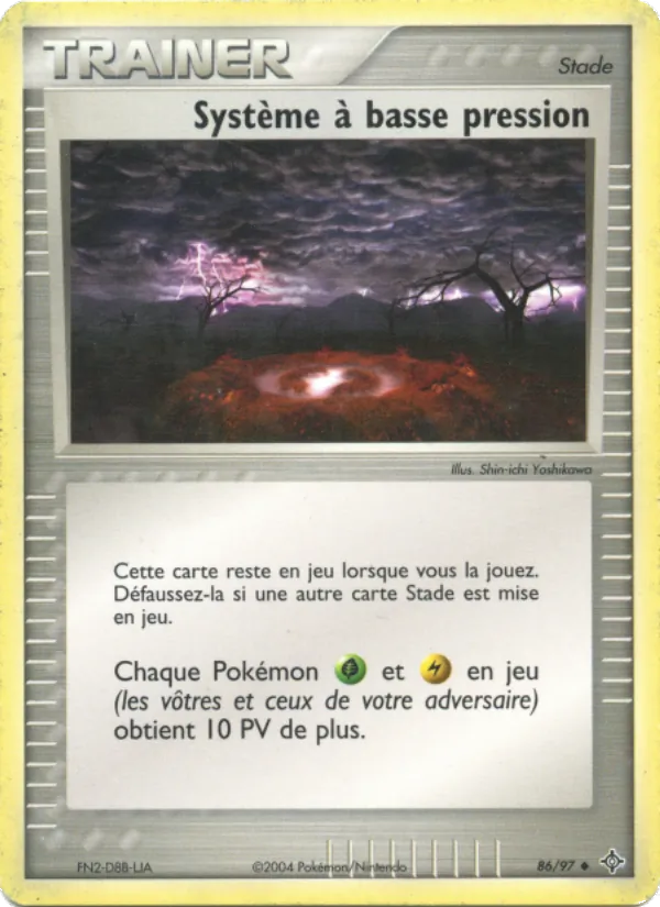 Carte Pokémon Système à basse pression 86/97 de l'extension EX Dragon
