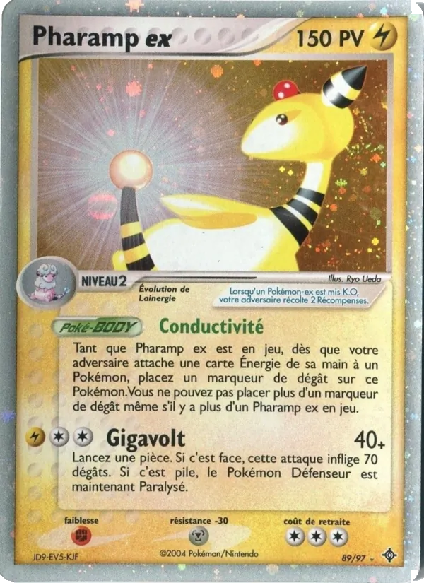 Carte Pokémon Pharamp ex 89/97 de l'extension EX Dragon