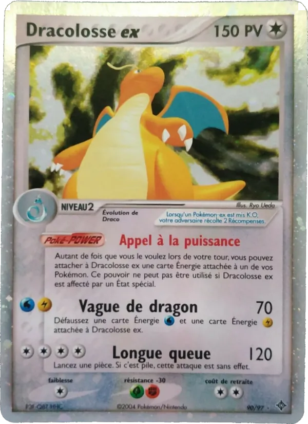 Carte Pokémon Dracolosse ex 90/97 de l'extension EX Dragon