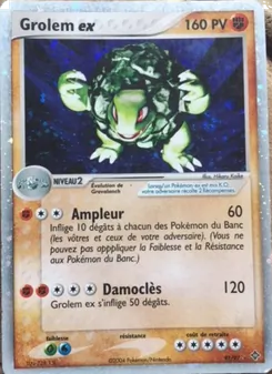 Carte Pokémon Grolem ex 91
