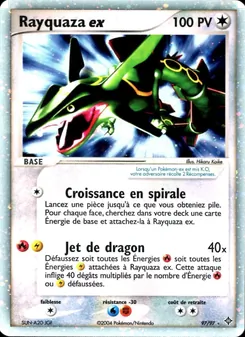 Carte Pokémon Rayquaza ex 97 — EX Dragon