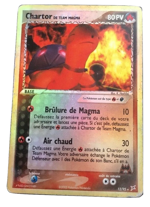 Carte Pokémon Chartor de Team Magma 12/95 de l'extension EX Team Magma vs Team Aqua