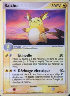 Carte Pokémon Raichu 13 — EX Team Magma vs Team Aqua